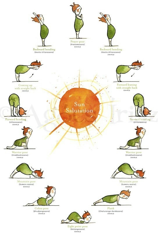 yoga sun salutations